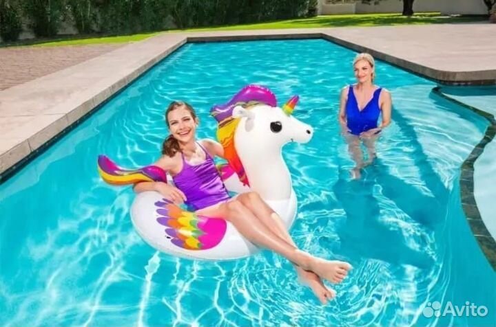 Надувные круг и игрушка для плавания, новые