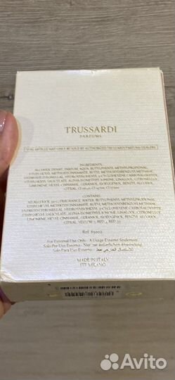 Туалетная вода trussardi