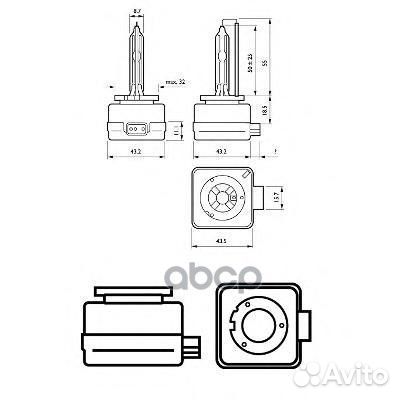 Лампа ксеноновая D3S Vision 4600K 42V 35W PK32d