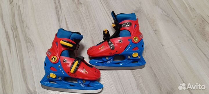 Коньки детские раздвижные Action