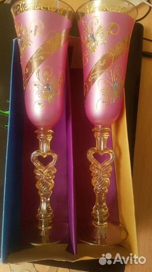 Свадебные бокалы новые