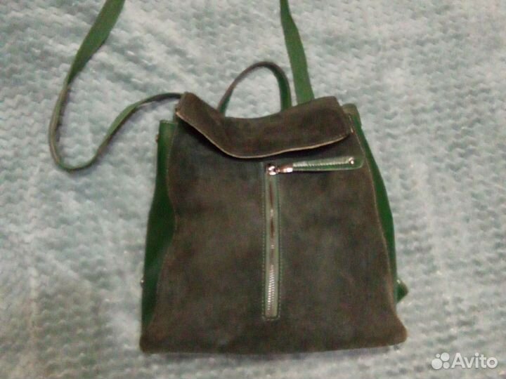 Женская сумка рюкзак из натуральной кожи