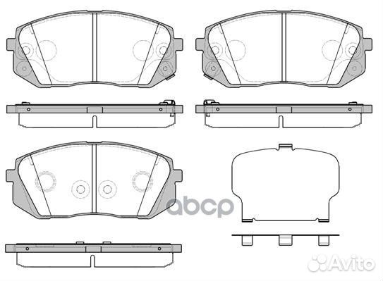 Колодки тормозные hyundai sonata 14- перед. 130252