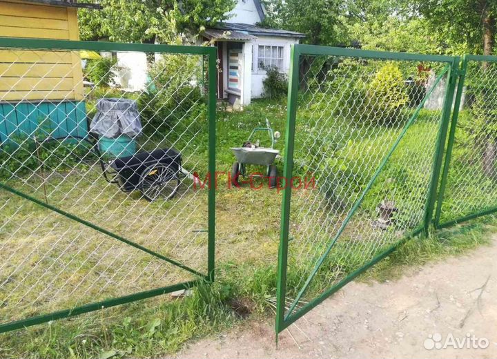 Заборы из сетки рабицы