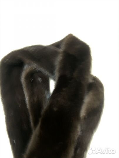 Пояс из коричневой норки