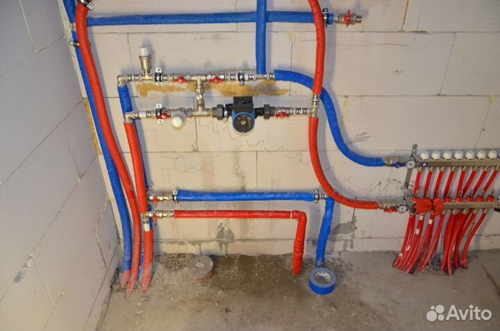 Монтаж систем отопления\водоснабжения\в частный до