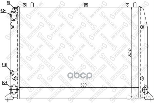 10-25016-SX радиатор системы охлаждения Audi 8