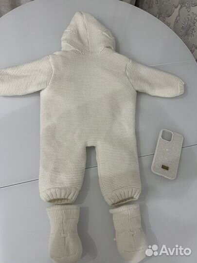 Детский комбинезон вязаный для малышей