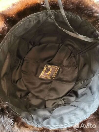 Норковая шапка мужская