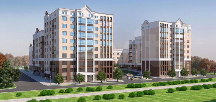 2-к. квартира, 70,4 м², 3/8 эт.