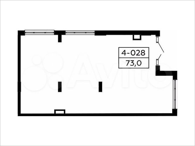 Аренда, торговое помещение, площадь 73 кв.м