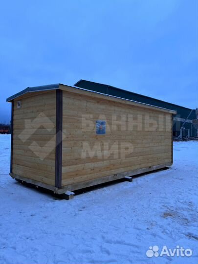 Готовая баня 6х2,3 м с доставкой