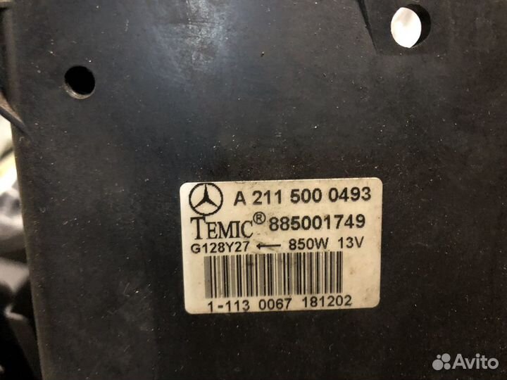 Электровентилятор мерседес w211 w215 японии идеал