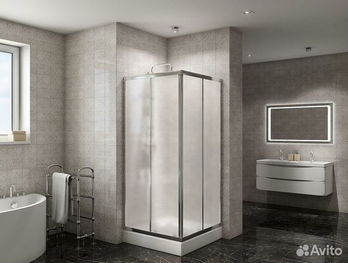 Душевой уголок BelBagno Due 90х90 DUE-A-2-90-P-Cr