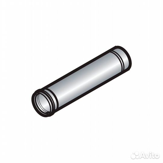 Удлинение диам. 80 мм длиной 500 мм, PPS (2 штуки)