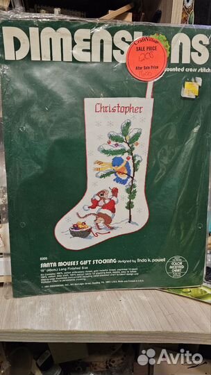 Dimensions Santa mouse 1983 носок