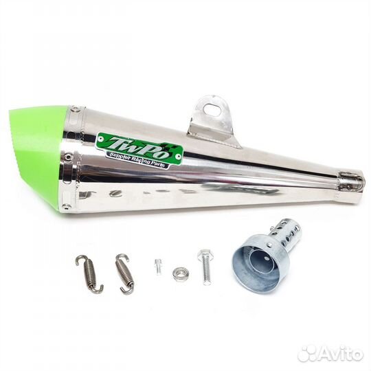 Универсальный прямоточный глушитель 340*100mm