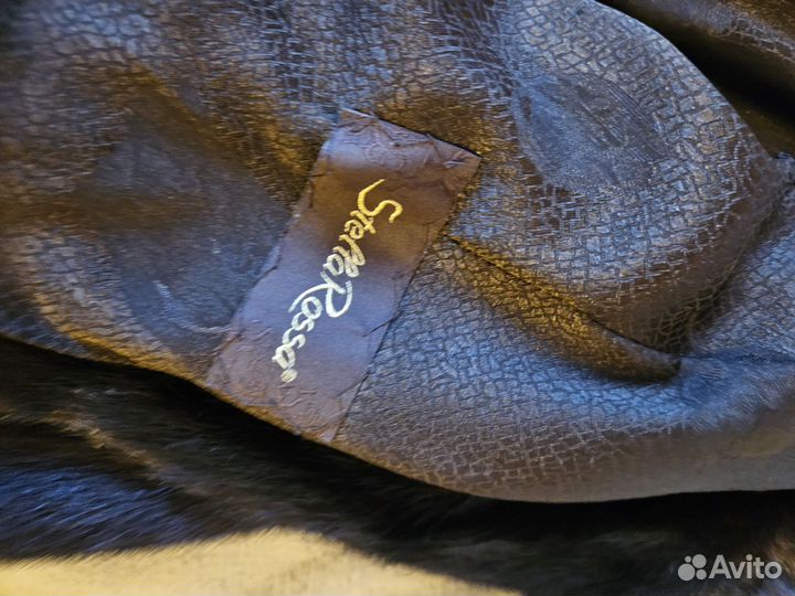 Норковый полушубок с капюшоном 46 48