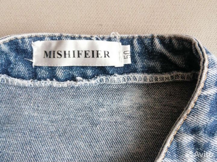 Плащ тренч джинсовый