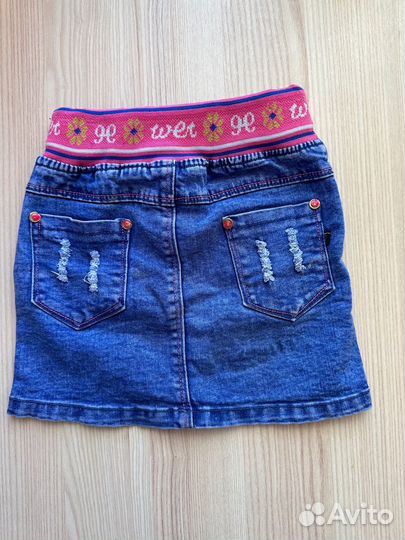 Юбка джинсовая для девочки 122