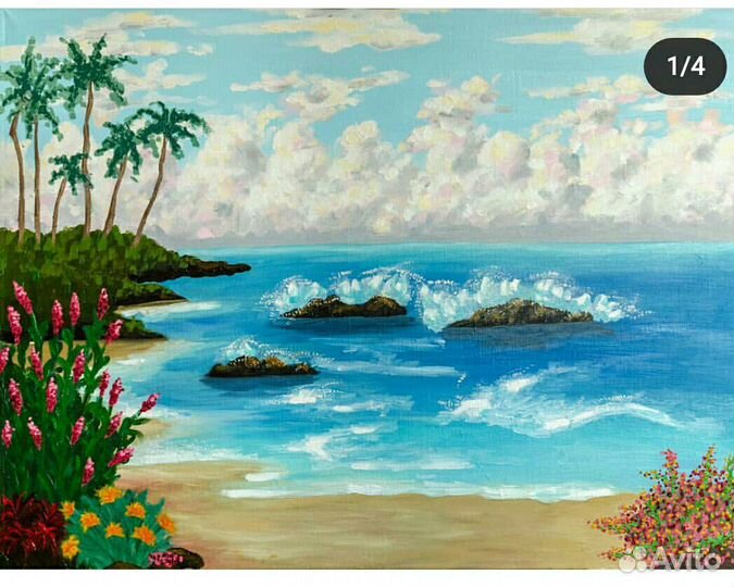 Картина маслом Море