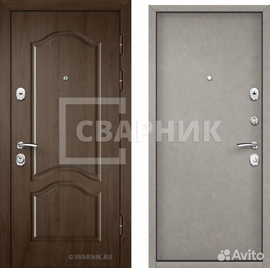 Трехстворчатая входная дверь на заказ. Установка