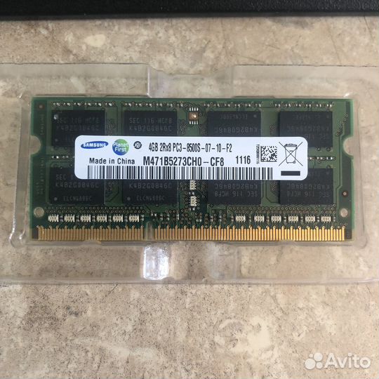 Оперативная память для ноутбука samsung DDR 3 4GB