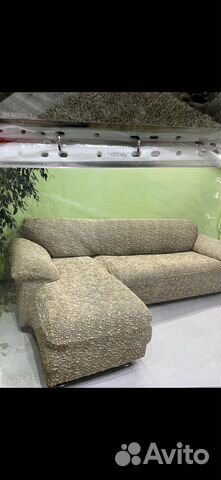 Чехол на угловой диван с выступом