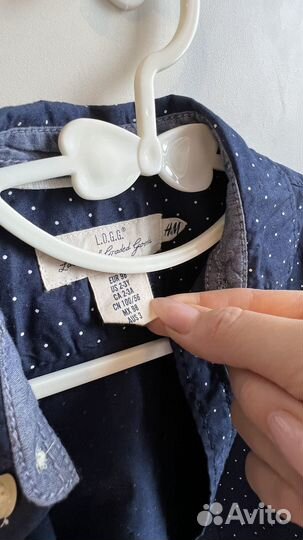 Рубашка H&M детская. (hm).Размер 98