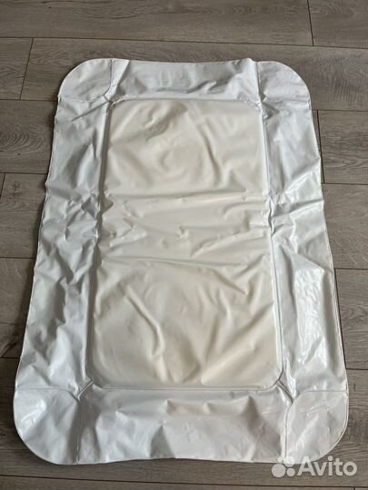 Пеленальный матрас икеа Скетсам белый с чехлом
