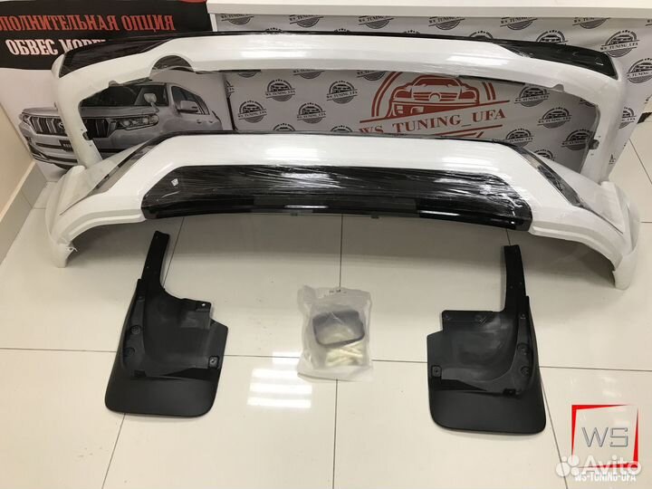 Передний Обвес Executive white Land Cruiser 200 E8