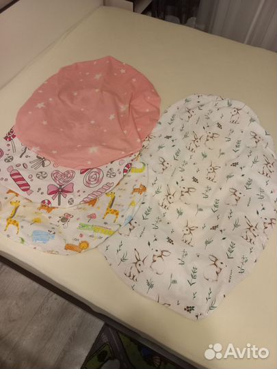 Простыни 4 шт на резинке в детскую кроватку