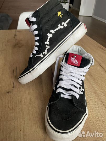 Кеды vans UA SK8-HI reissue peanuts черные