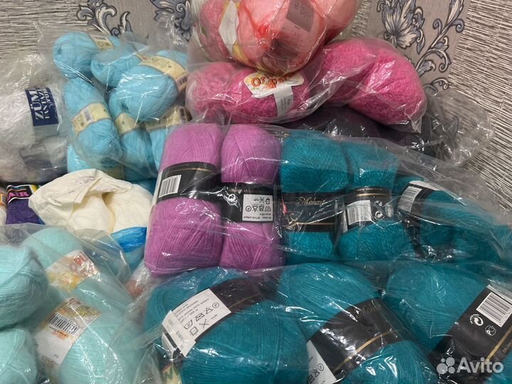 Продаю пряжу,нитки мохер-акрил,альпака)
