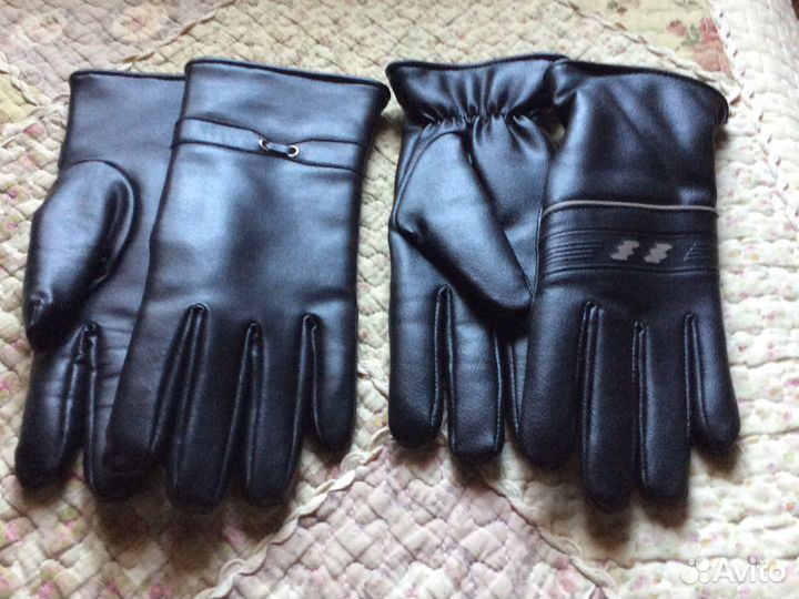Перчатки женские кожа