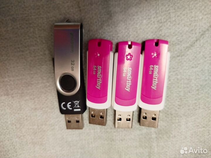 Usb флешки 32-64гб 4 шт