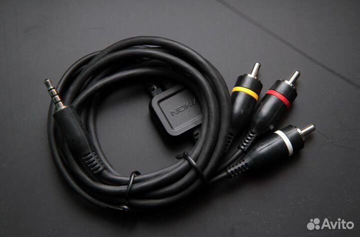 Кабель AUX - тюльпан 3,5мм Nokia