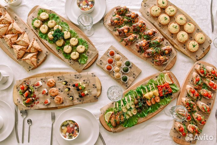 Закуски, нарезки, канапе, фуршет, банкет