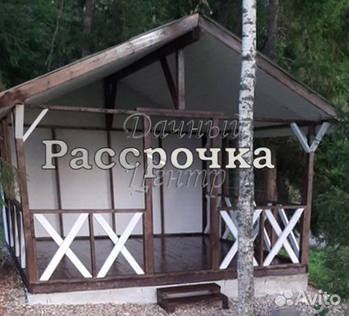 Беседка для дачи из дерева D-4-4