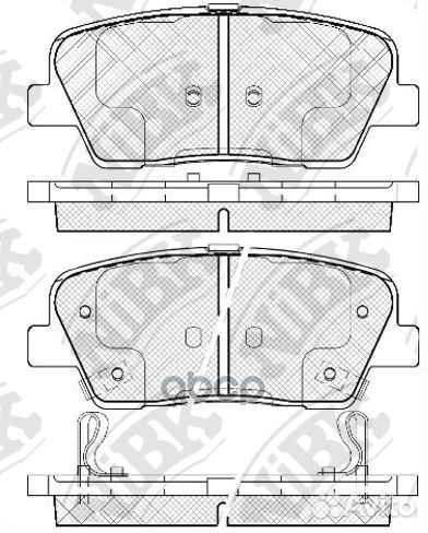 Колодки тормозные дисковые зад PN0415 NiBK