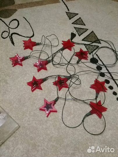 Электрогирлянда-10 звёзд