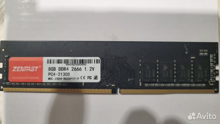 Оперативная память Zenfast ddr4 8gb 2666мгц