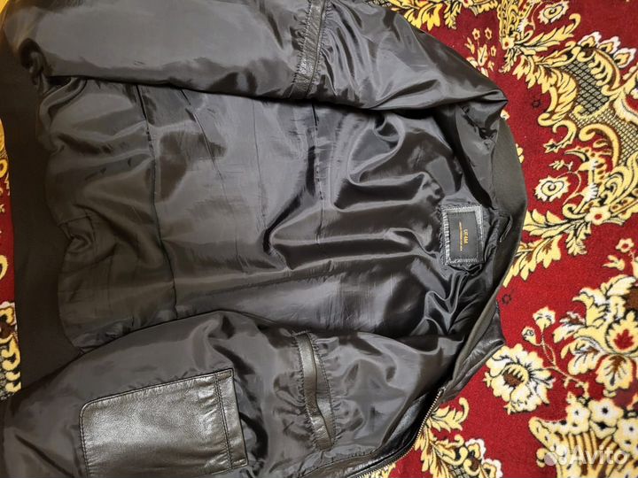 Кожаная куртка мужская 54 56 размер