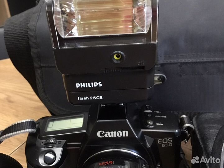 Canon EOS 650 + вспышка Philips, две оптики