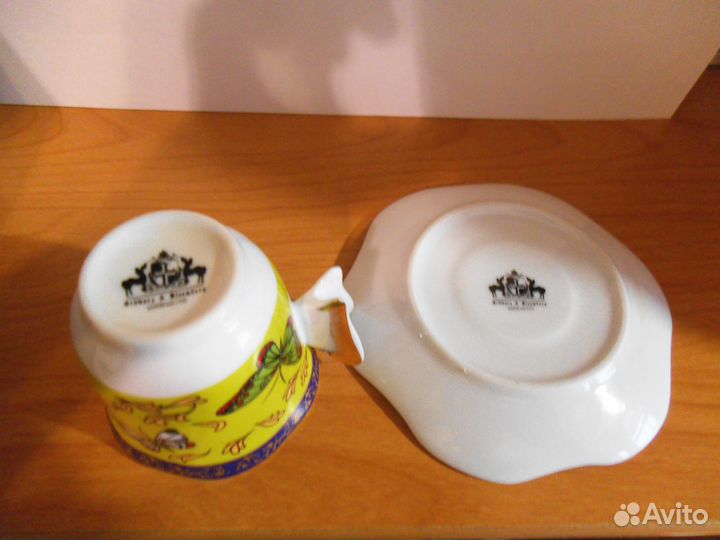 Кофейная пара Бабочки немецкий фарфор и др