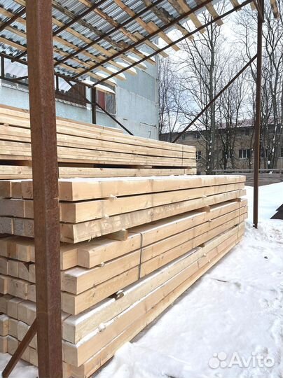 Доска обрезная 25х100х6000мм