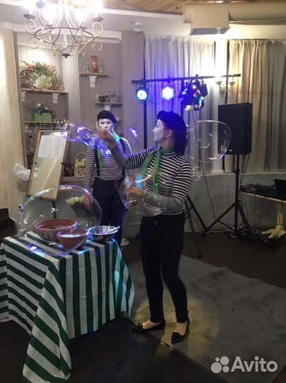 Шоу мыльных пузырей и детские аниматоры