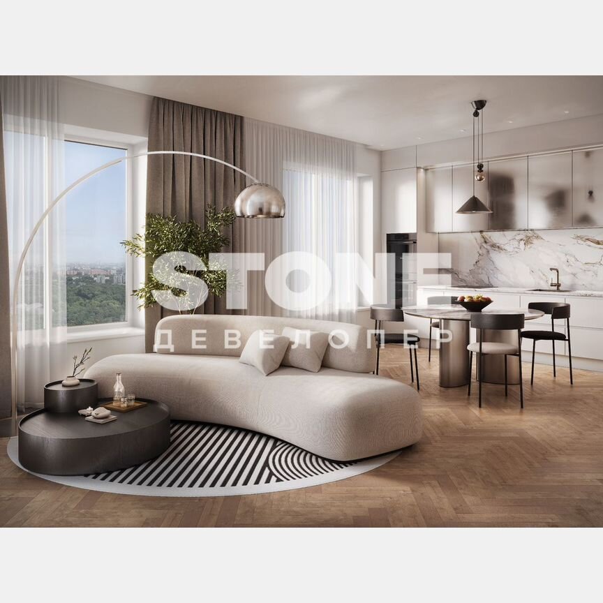 3-к. квартира, 85,2 м², 7/33 эт.