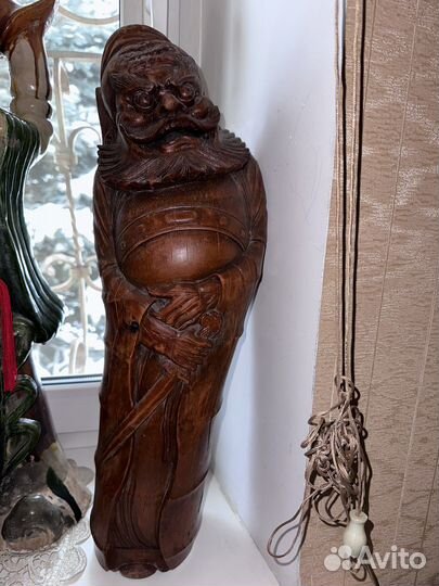 Деревянная старинная статуэтка юго-восточная азия