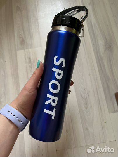 Бутылка для воды металлическая